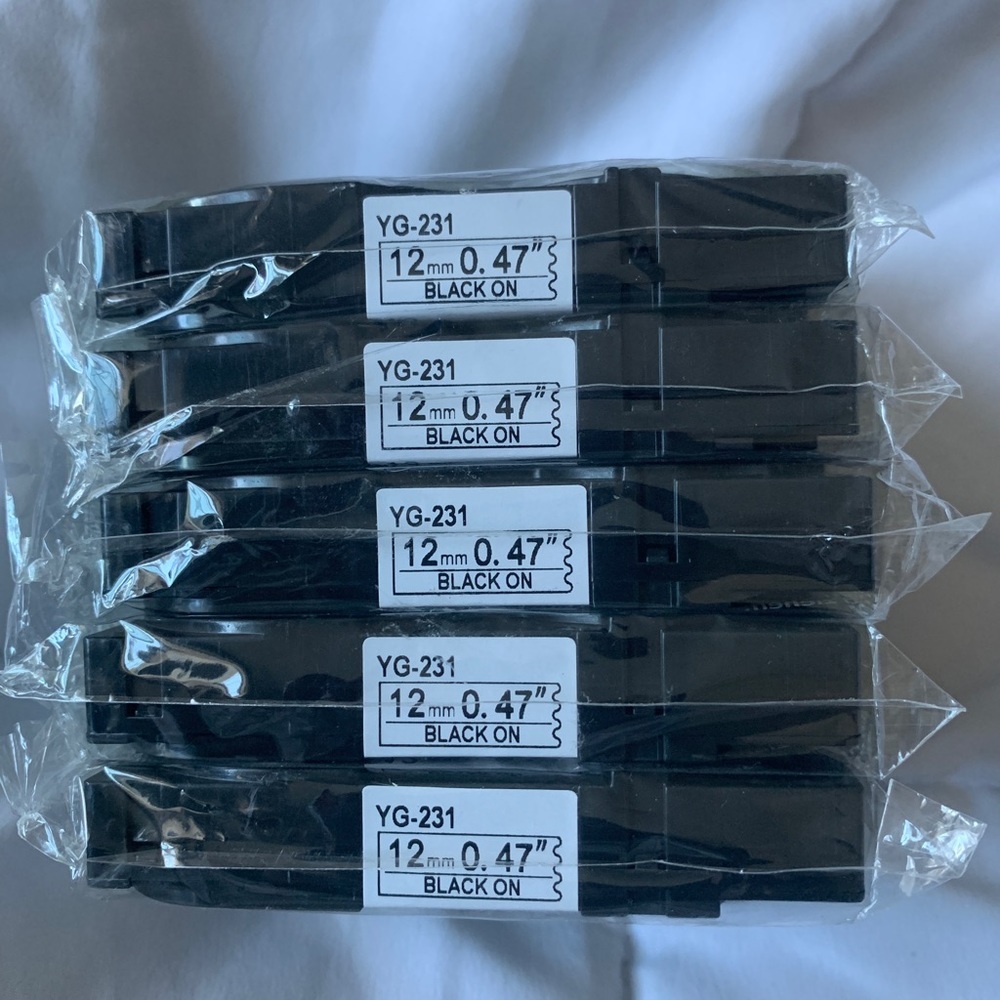 10 pack Half Inch labels for Brother p-touch - Picture 2 of 3
